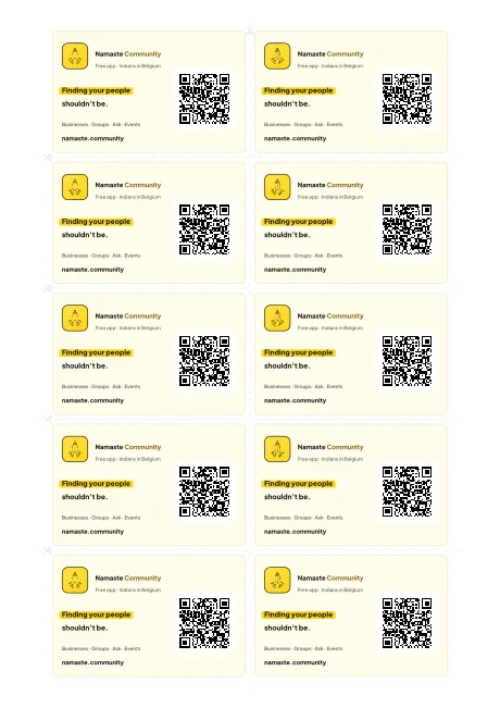 Business card · 10 per sheet