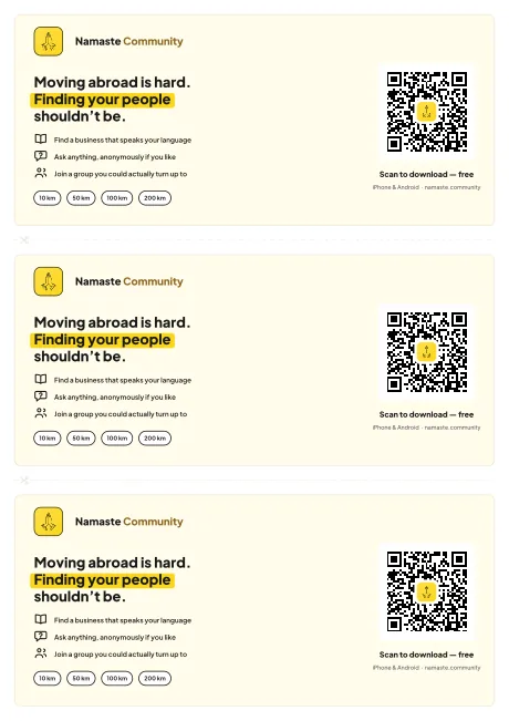 Leaflet ⅓ A4 · 3 per sheet